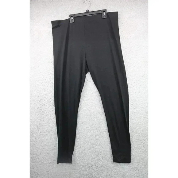 H&M Women's Black Stretch Pants-Straight Leg-Size XXL - Picture 1 of 8